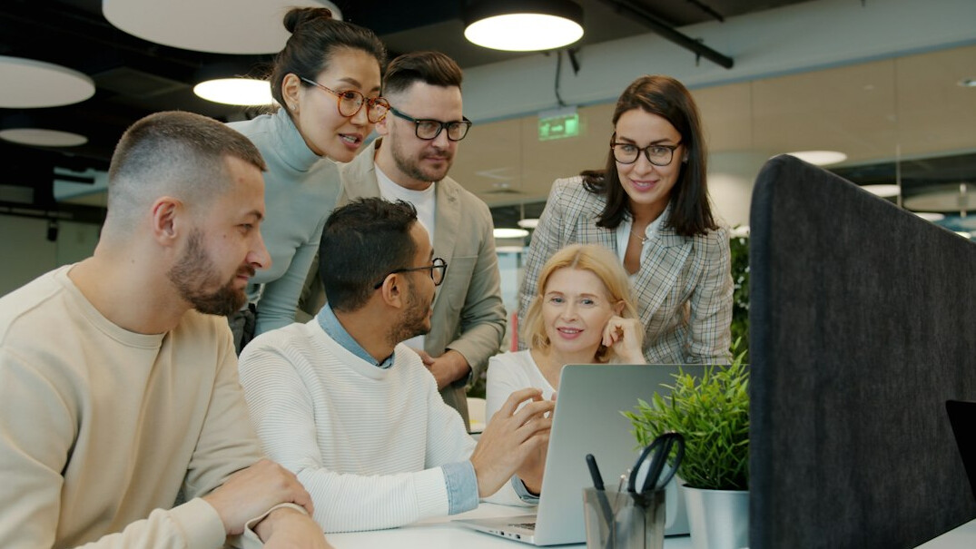 business team discussing digital strategy